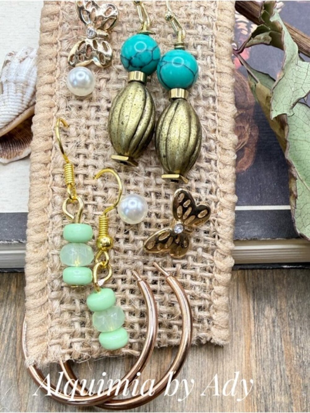 GREEN VELVET + Earrings set + CURATED EDIT,